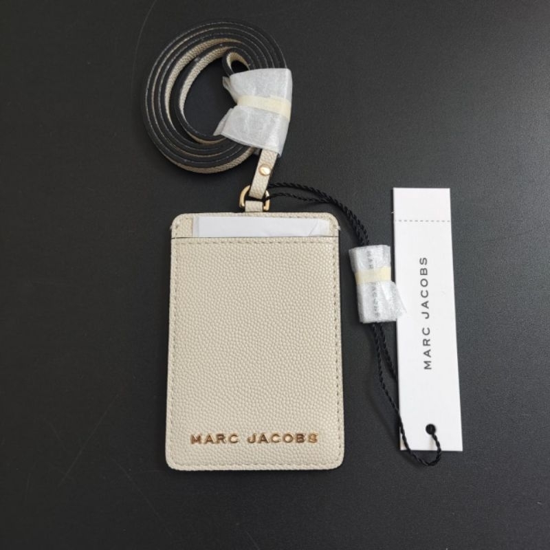 

Ready lanyard marc jacobs ID card black & marsmallow