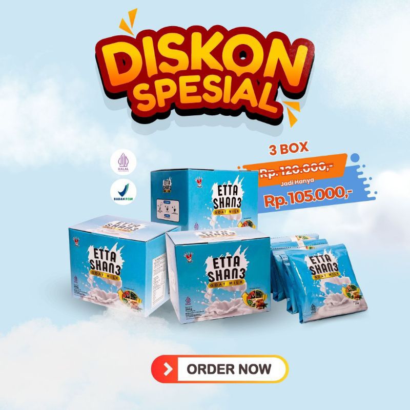 

PROMO !!!! SPESIAL!!! SUSU ETAWA ENAK KAYA MANFAAT ETTASHAN3