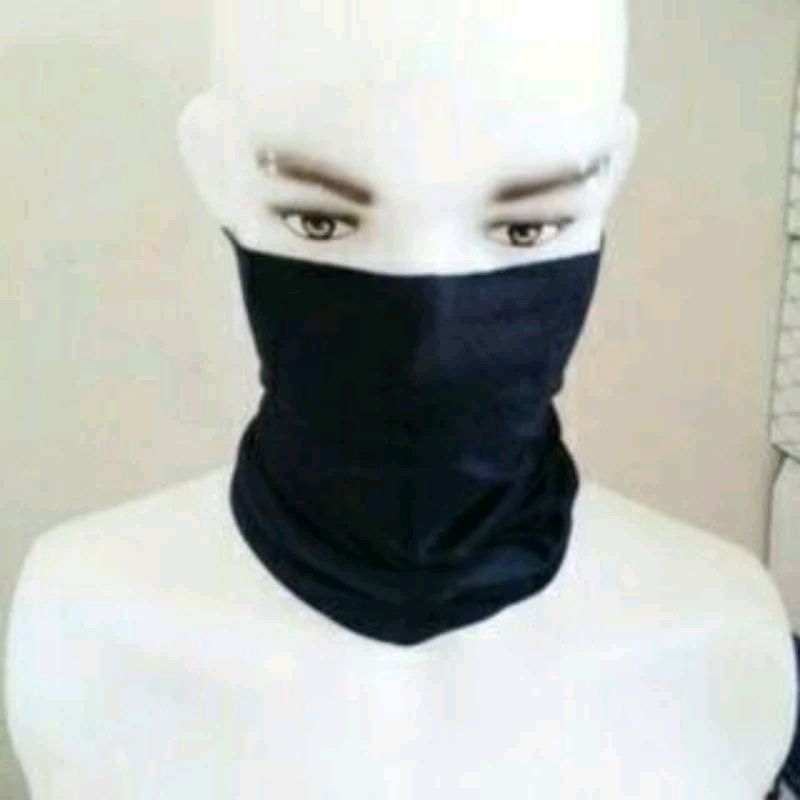 Masker multifungsi masker motor hitam polos murah