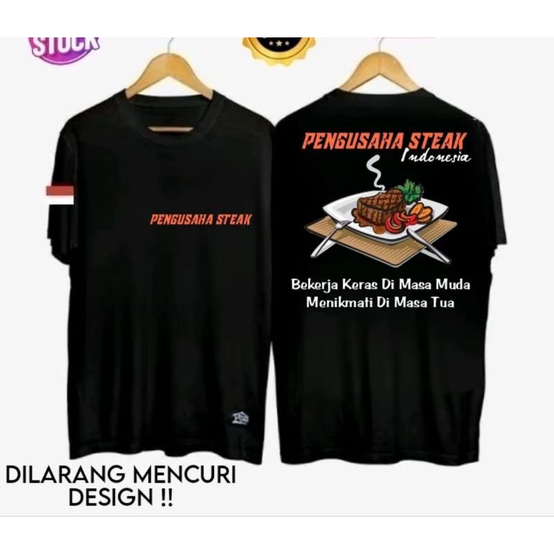 KAOS PENGUSAHA STEAK INDONESIA// PEDAGANG CEMILAN