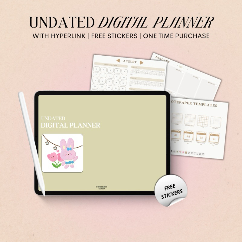 

Undated Digital Planner Earth Tone Series by Paperless