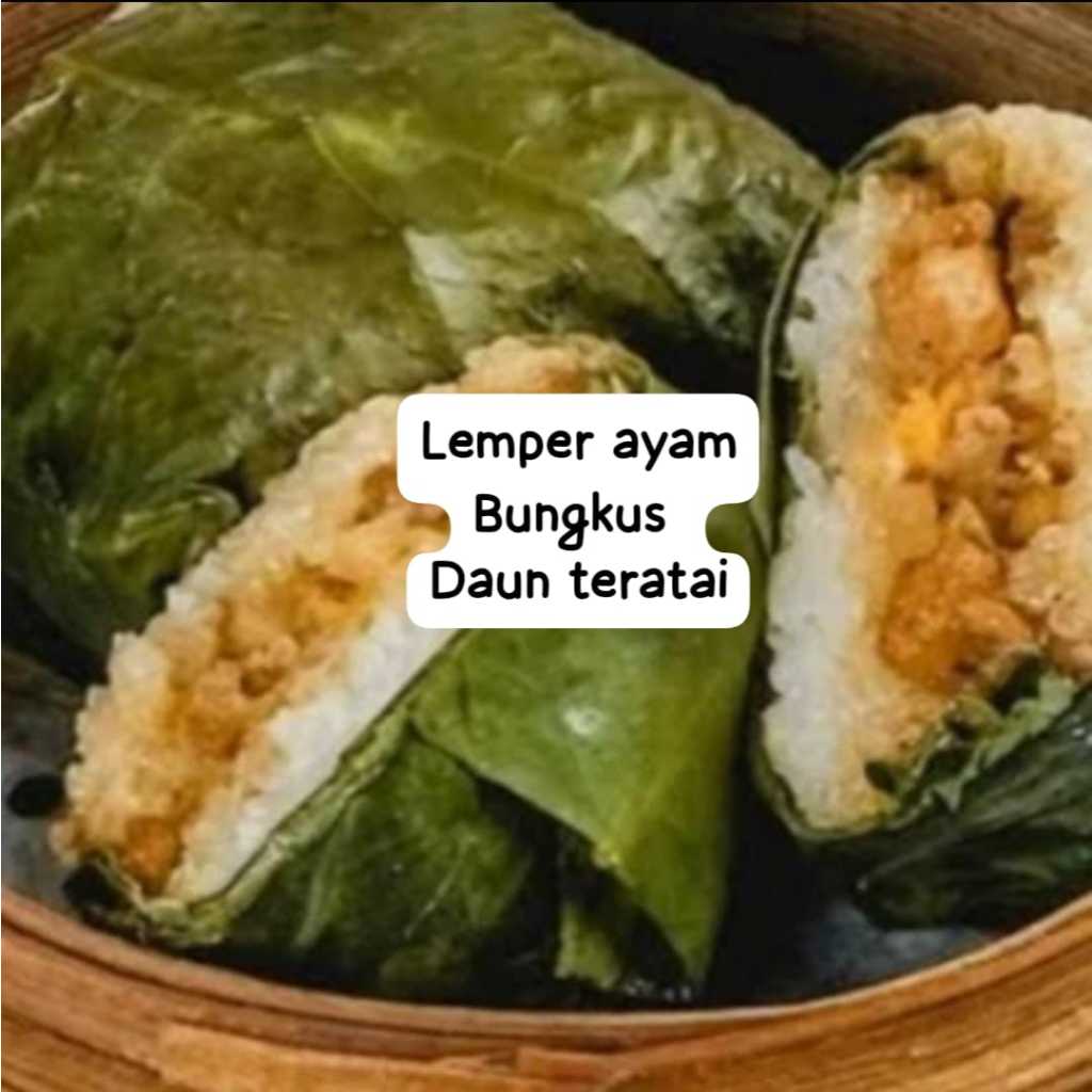 

LOMAIKAI LOTUS / LEMPER AYAM BUNGKUS DAUN TERATAI Lo Mai Kai / Lo Mai Gai Nasi Isi Ayam Dibungkus Daun Teratai