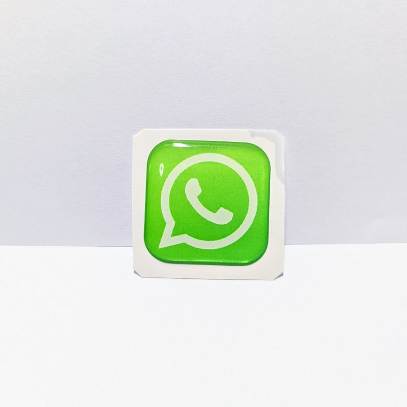 LOGO WHATSAPP Emblem sticker timbul lentur