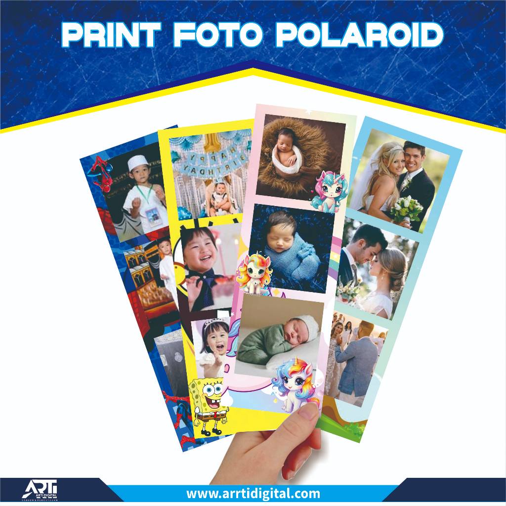 Cetak Foto Polaroid Strip