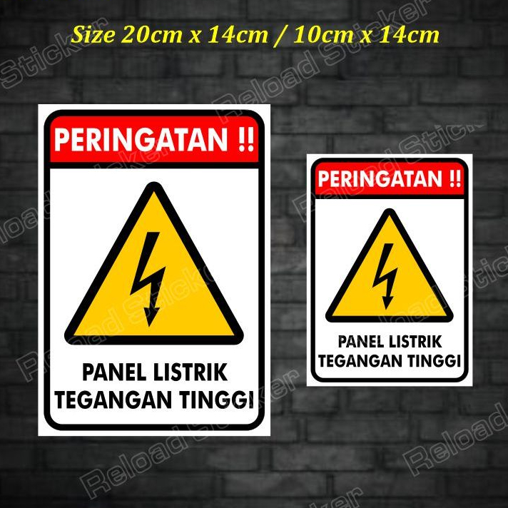 

Stiker Peringatan Panel Listrik Bertegangan tinggi