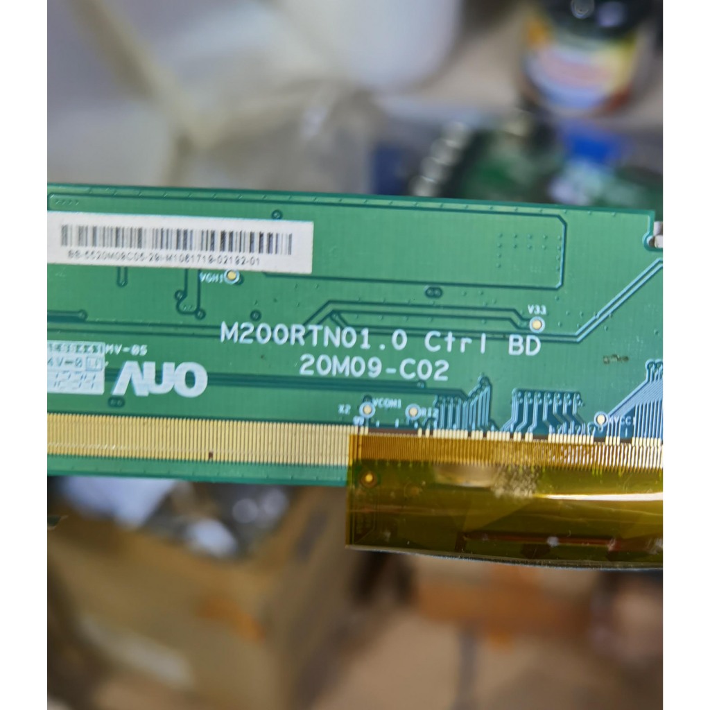 TCON AUO m200rtn01.0 ctrl b / TIKON AUO m200rtn01.0 ctrl b / IC AUO-12303 / IC AUO M201-20 / cof AUO