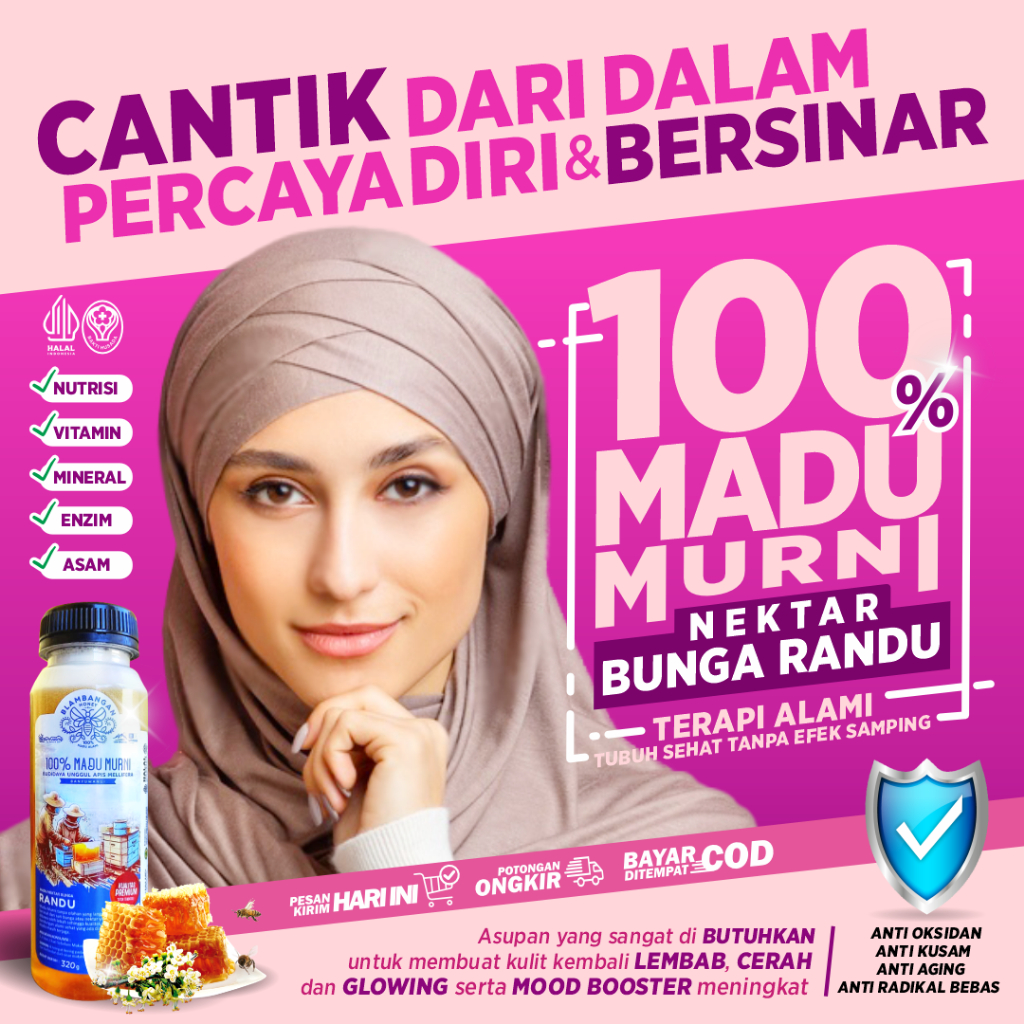 

Blambangan Honey - 100% Madu Murni Asli Alami Bunga Randu : Cantik Mulus Glowing Antiaging 330g