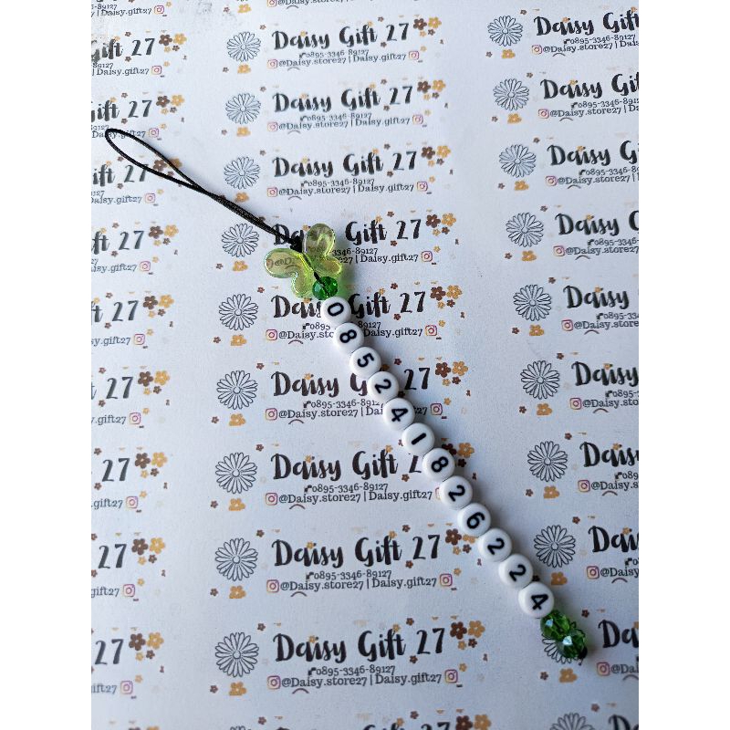 gantungan Hp custom nomor HP