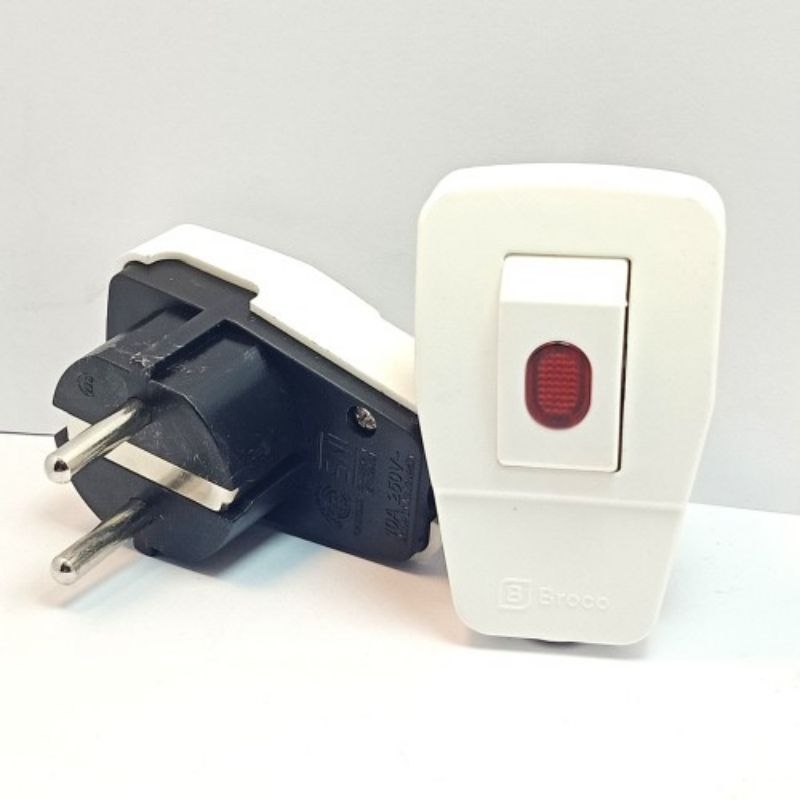 BROCO STEKER ARDE STEKER SWITCH LAMPU STEKER SERBAGUNA KONTRA STEKER ARDE T ARDE ORIGINAL BROCO