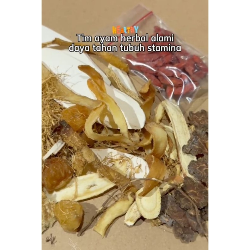 

[13Macam] TIM AYAM HERBAL ALAMI MASAK SOUP TIM AYAM OBAT untuk daya tahan tubuh stamina