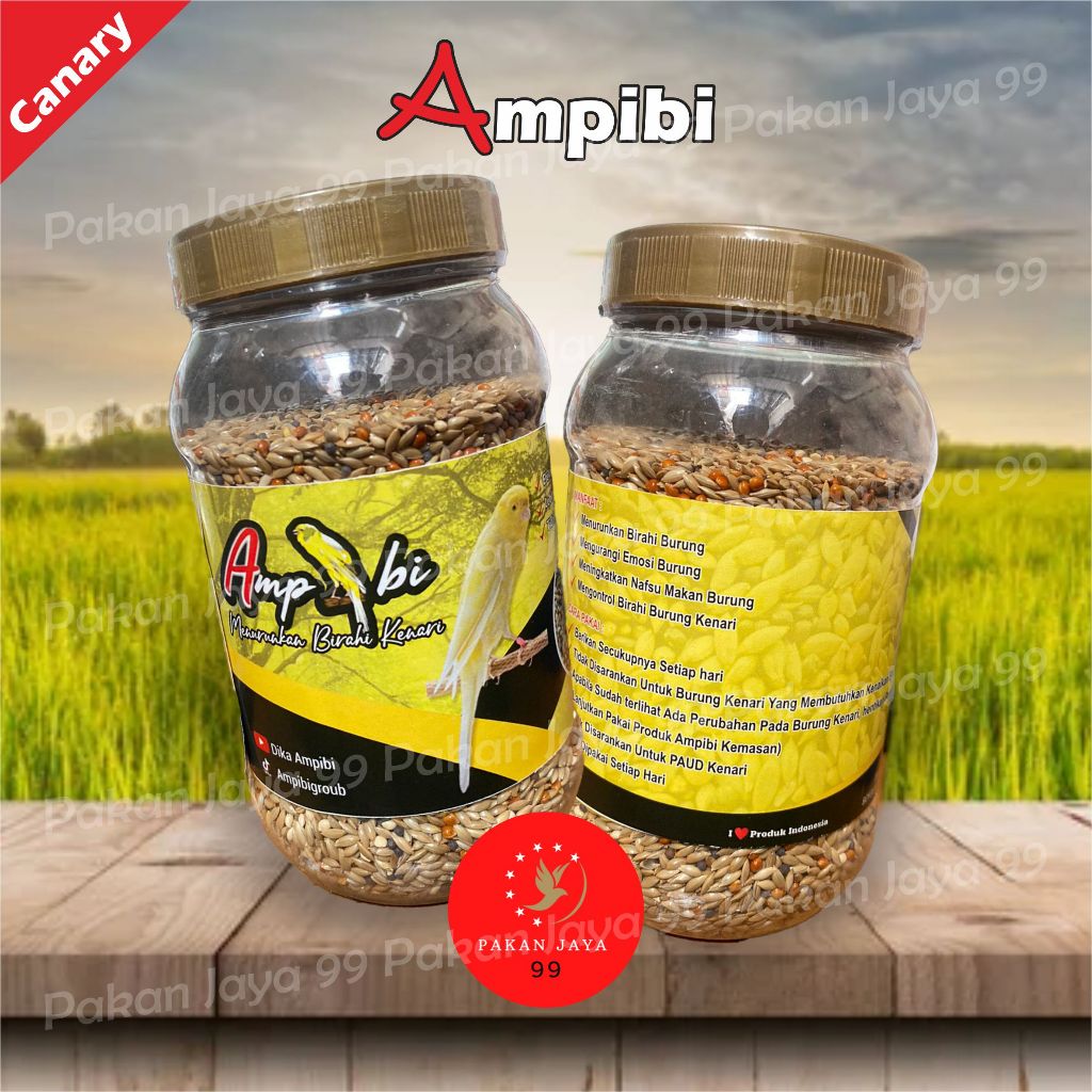 Ready Ampibi Ob Over Birahi 1 Toples Pakan Makanan Burung Kenari Over Penurun Birahi Ciak Cabut Bulu
