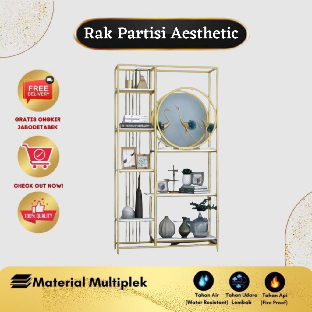 [R100] Rak Partisi / Rak Pajangan / Rak Serbaguna Aesthetic