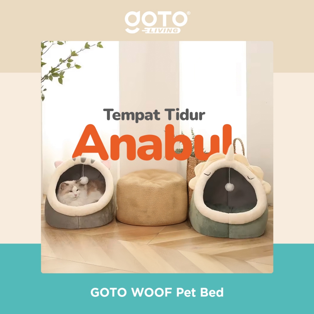Goto Woof Kasur Kucing Anjing Pet Bed Tempat Tidur Hewan Peliharaan