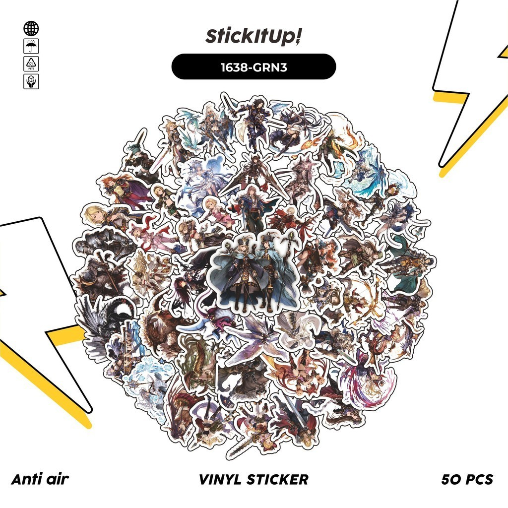 

COD✨ 100 Pcs Stiker Pack GRANDBLUE FANTASY CHARACTER 03 Lucu Aesthetic Vynil Waterproof untuk Freebies Sticker Buku Journal Casing HP Laptop