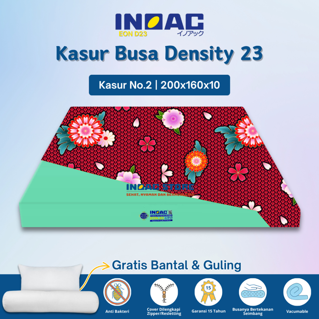 (200x160x10) Kasur Busa Inoac Original No 2 Tebal 10 cm Asli Garansi 20 Tahun Murah - Inoac Store