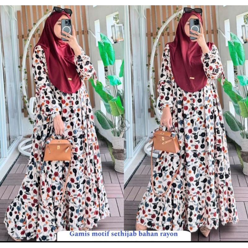 GAMIS KHUMAIRA SET HIJAB NEW COLLECTION UK JUMBO VIRAL BEST SELLER