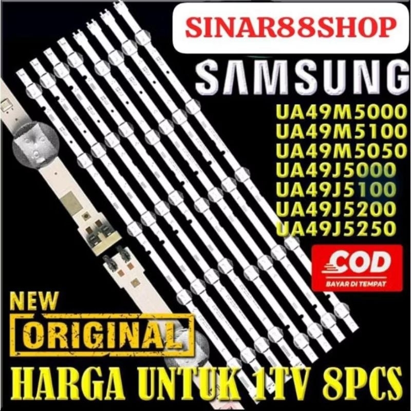 BACKLIGHT TV SAMSUNG 49 INC UA49J5000 UA49J5100 UA49J5200 UA49J5202 UA49J5250 UA49M5000 UA49M5100 UA