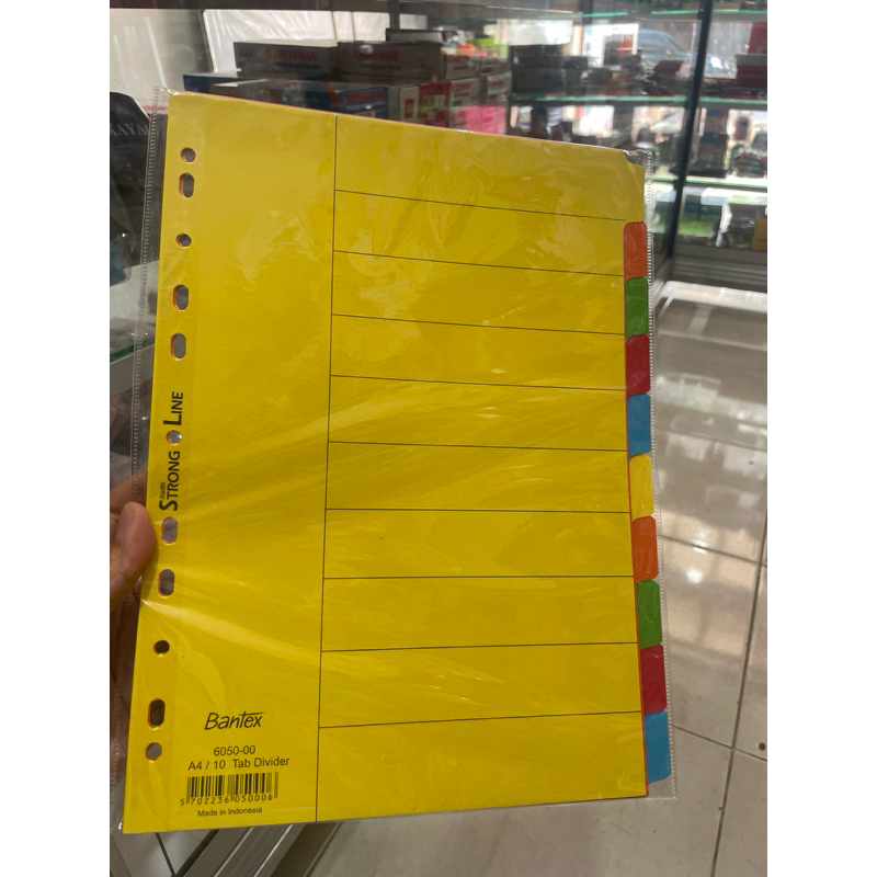 

Bantex 10 Tab divider A4 ( isi Bantex)