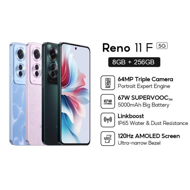 Oppo Reno 11F 8/256 GB Garansi Resmi [Oppo Indonesia]