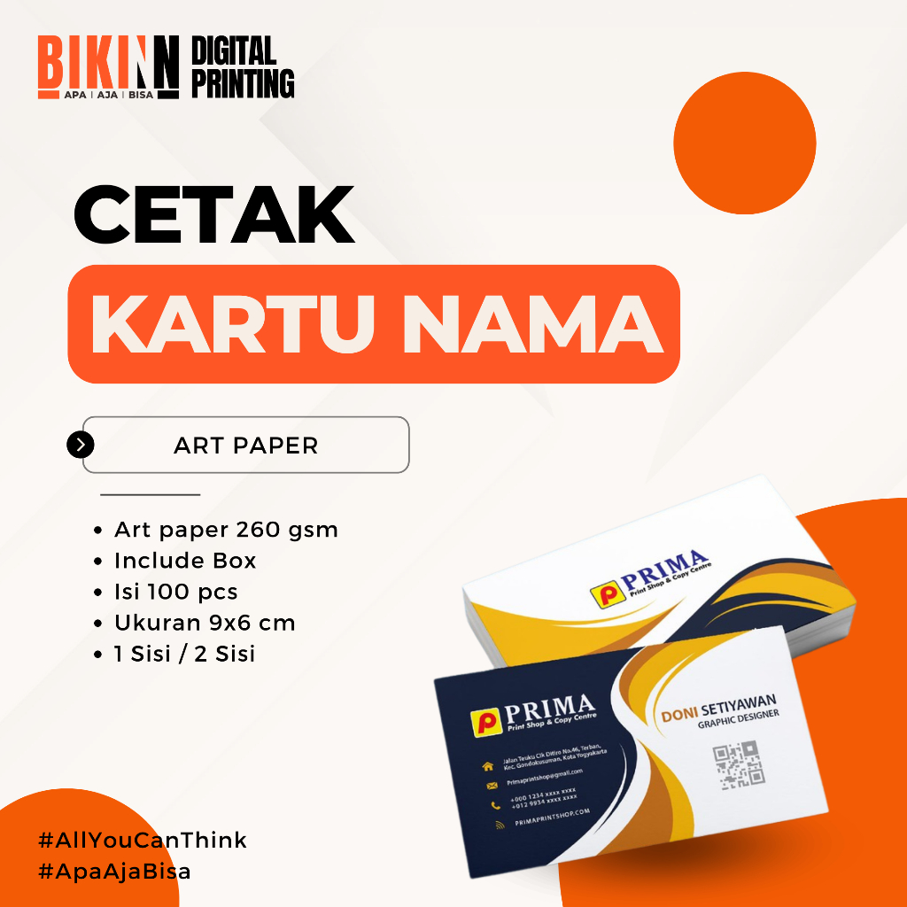 

Bikin Kartu Nama 1 Hari Jadi