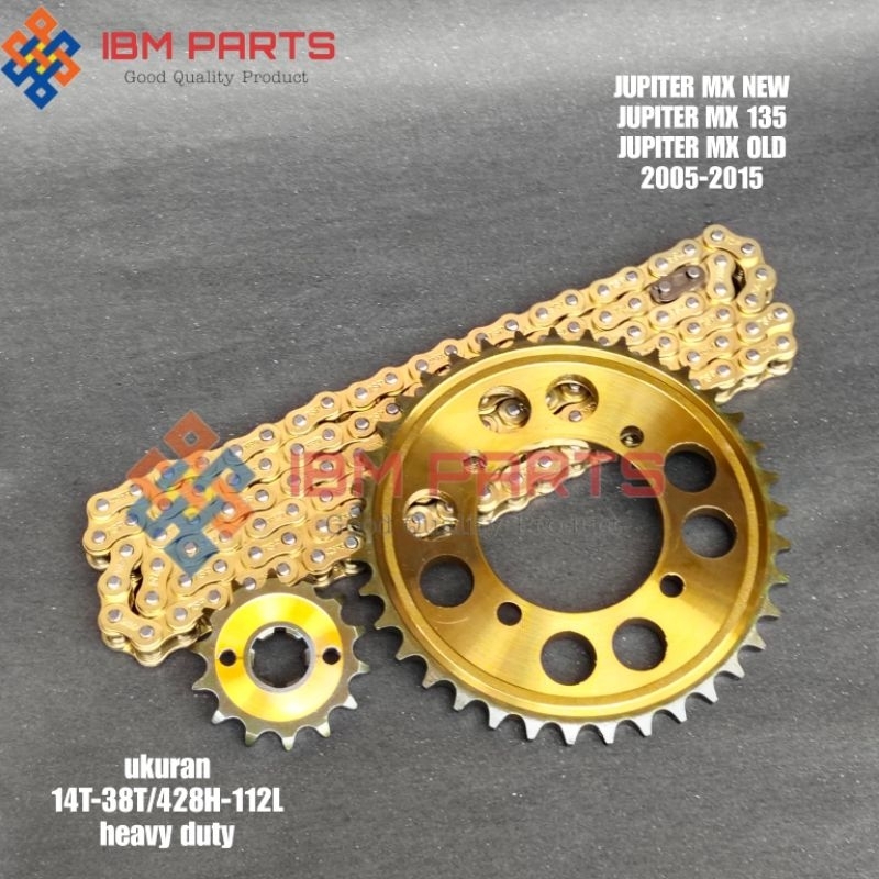 GEAR GER GIR SET PAKET JUPITER MX NEW JUPITER MX 135 JUPITER MX OLD PAKET GOLD MODEL SSS 14-38