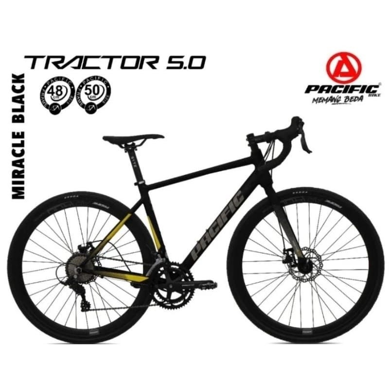 SEPEDA ROAD BIKE PACIFIC TRACTOR 5.0 700C SEPEDA BALAP 2X8 SPEED