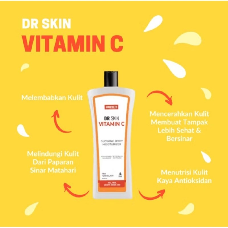 Dr.Skin Vitamin C Handbody Moisturizer 600ml Unihealth