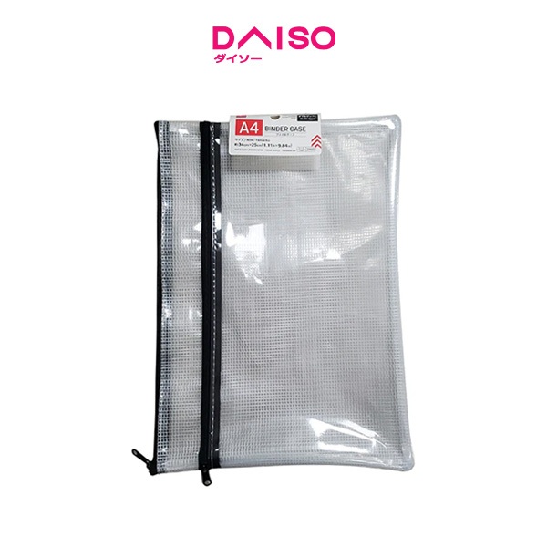 Daiso Binder Case -Double Zipper - A4-