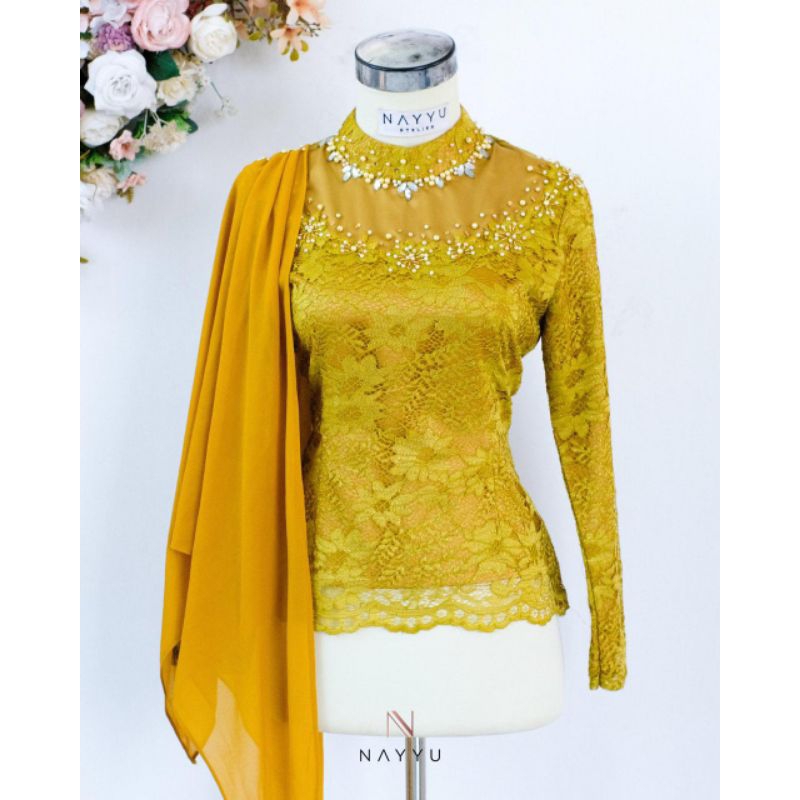 Atasan Kebaya Brokat Payet