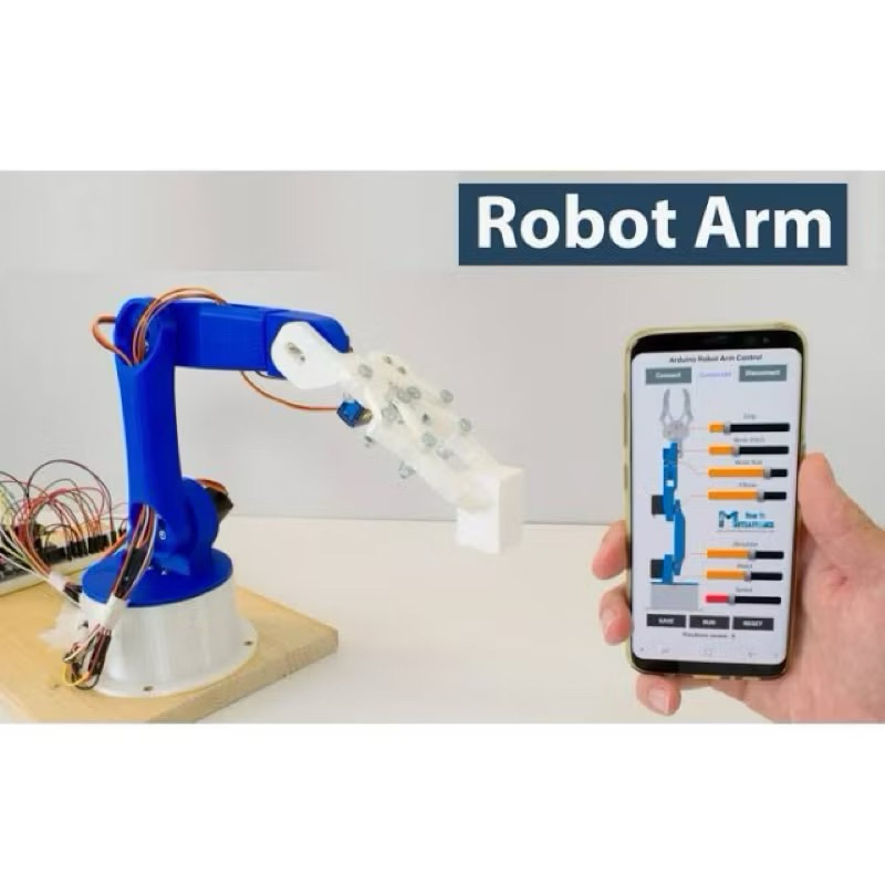 ROBOT ARM 6  DOF KENDALI SMARTPHONE