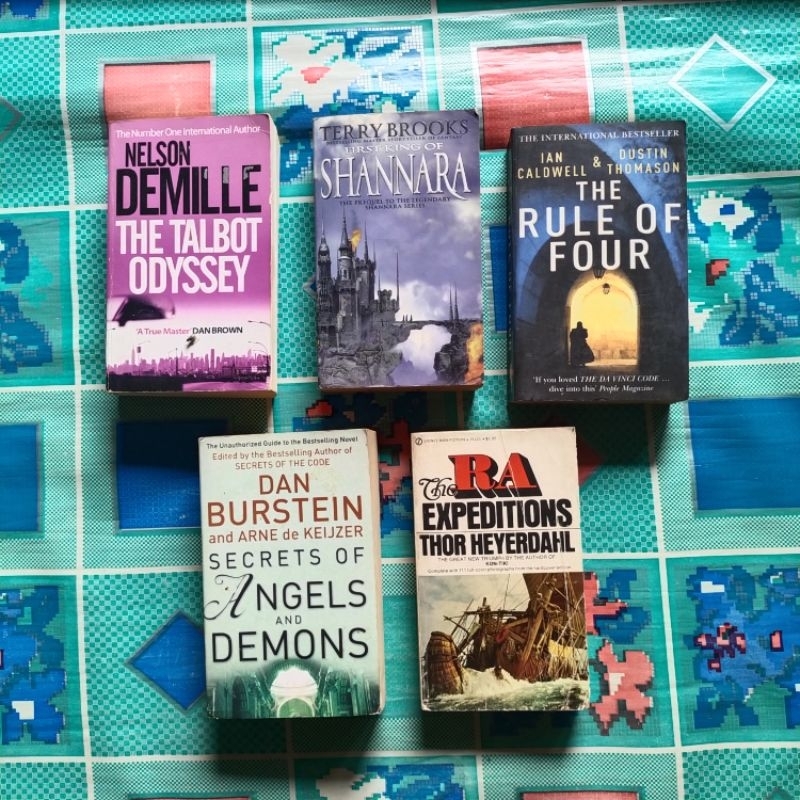 Buku Novel, First King of SHANNARA, LAKE OF DARKNESS-THE, THE RULE OF FOUR, SECRETS OF ANGELS and DE