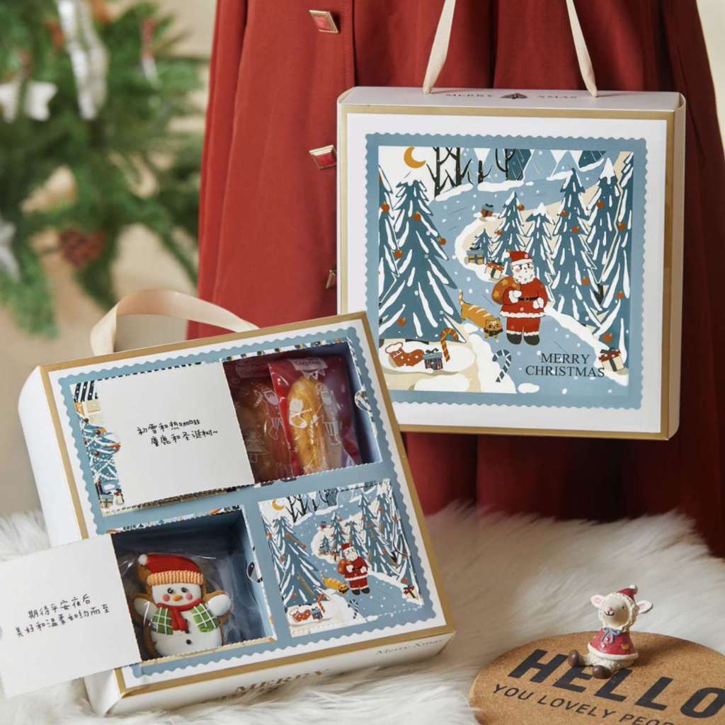 

(1PCS) Kotak Natal Kotak cookies natal box xmas kotak nastar natal terbaru 2024