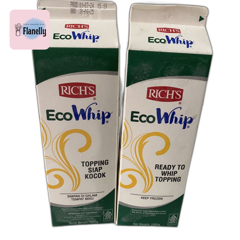 

Richs ECOWHIP Topping siap kocok 1L