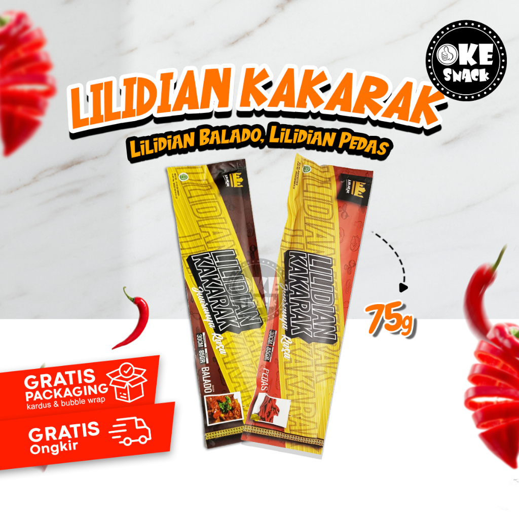 

Lilidian Lidi Lidian Kakarak Varian Rasa Balado Super Pedas Keju