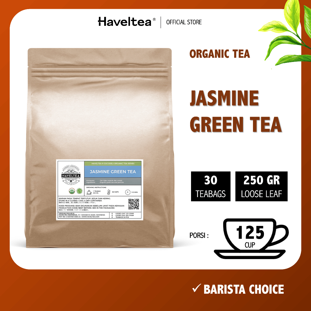 

JASMINE | Pouch | Cocodeli by Haveltea Organic | Teh Melati Organik