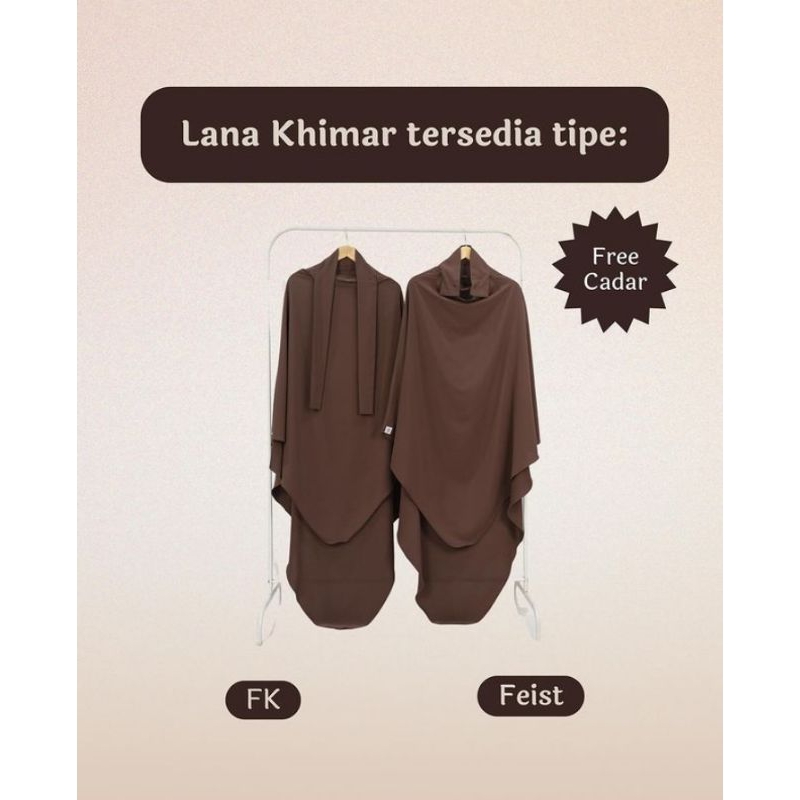 preloved Lana Khimar (feist) by yarka Indonesia warna black