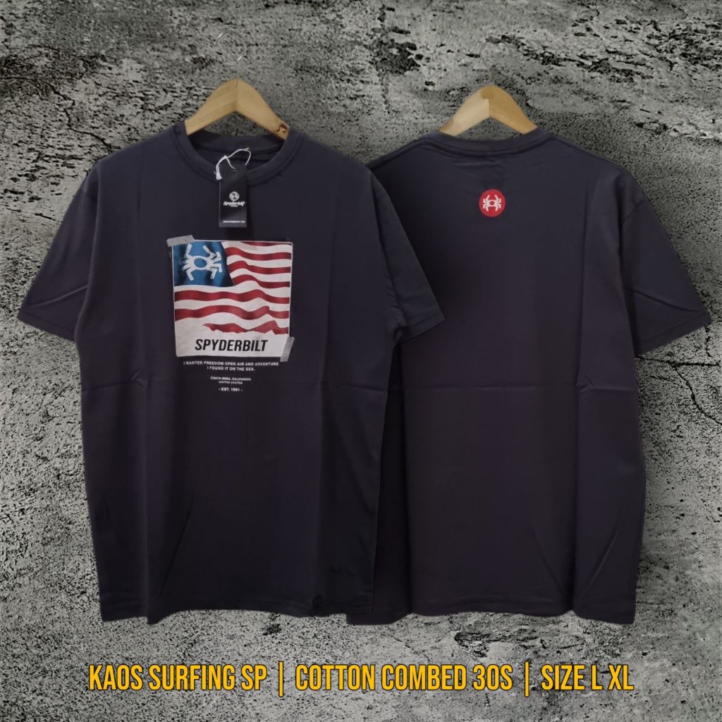 QUIKSILVER BAJU KAOS PRIA KAOS BM SUPER PREMIUM SIZE XL - 01