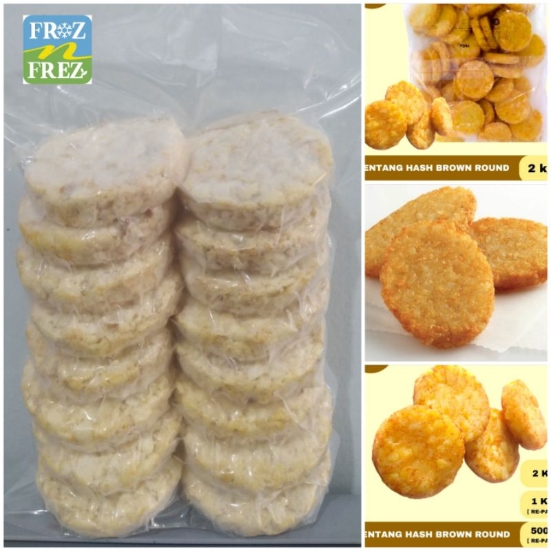 

Snow Valley Hash Brown Round / Hashbrown Bulat Repack isi 16 Biji