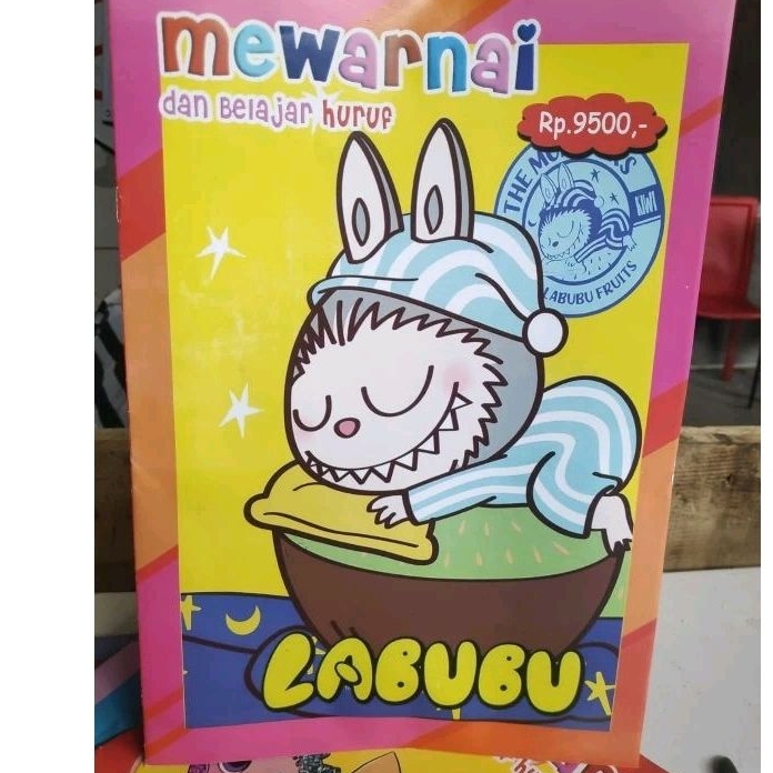 

Buku mewarnai labubu anak kreativitas PAUD coloring book edukasi belajar mewarnai karakter best seller