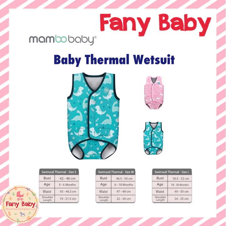 MAMBOBABY BABY SWIMSUIT THERMAL WETSUIT / PELAMPUNG RENANG ANAK