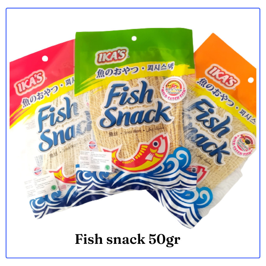 

Ika's FISH SNACK 50gr Original/ Hot & Spicy BBQ / Ikas Snek Ikan 50 gr