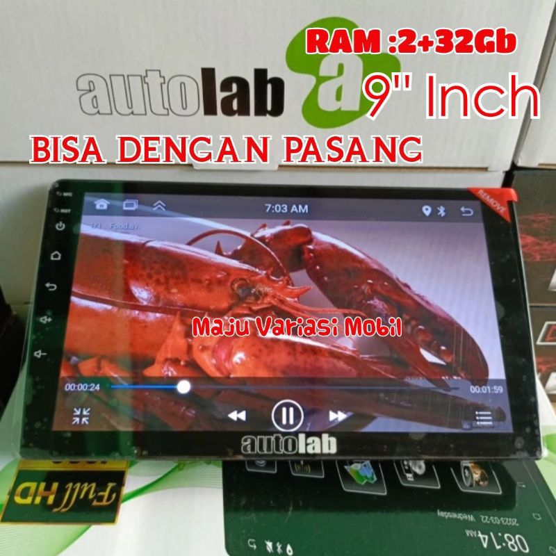 Promo Head Unit TV Andoid Autolab 7 9 10 Inch New Ram 2+32GB OS12 IPS Universal/TV/Android Mobil