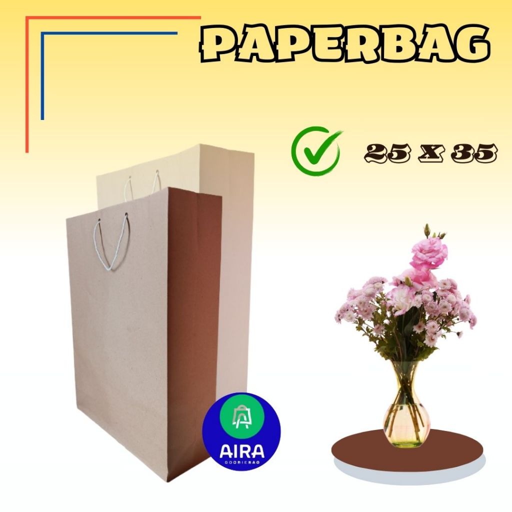 

Paperbag Folio coklat 25 x 35 ISI 12pcs