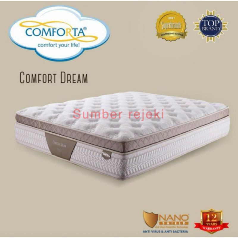 comforta comfort dream 200 x 200 matras springbed 200 kasur spring bed 200x200