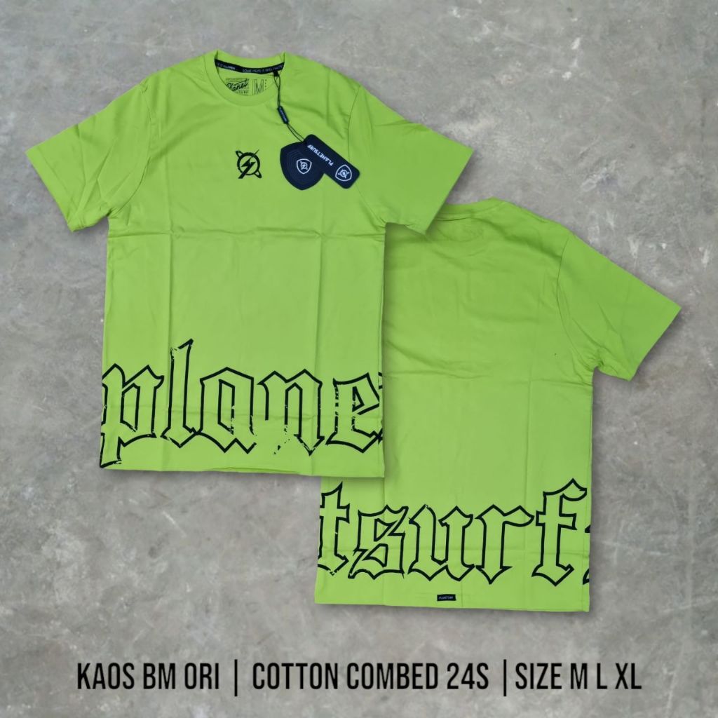 Planet Surf Kaos Distro Size M Surfing BM Super Premium Cotton Combed 24S