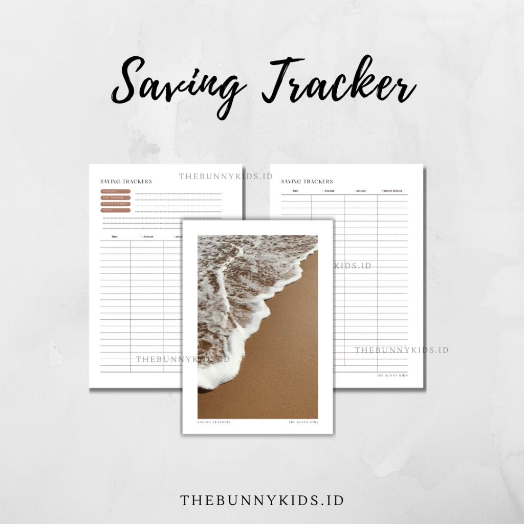 

The Bunny Kids A5 Saving Tracker | Binder Keuangan Murah| Isi Binder Keuangan | Isi Binder A5 | A5 Binder Keuangan | A5 Kertas Binder Money Planner | Buku Agenda Keuangan Murah