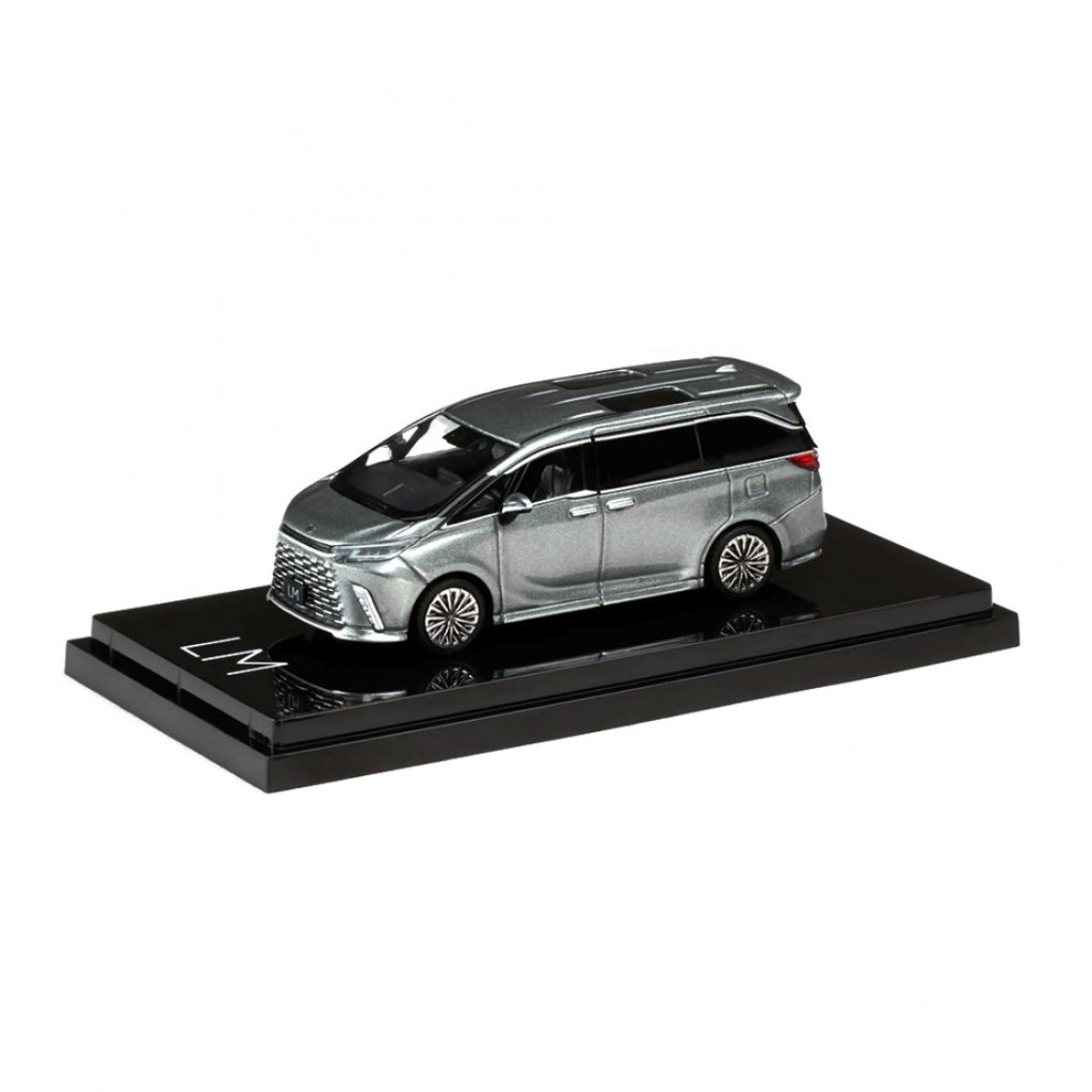 HJ643076BS - 1/64 LEXUS LM 350h 7 Seater SONIC TITANIUM Diecast Scale Model Car