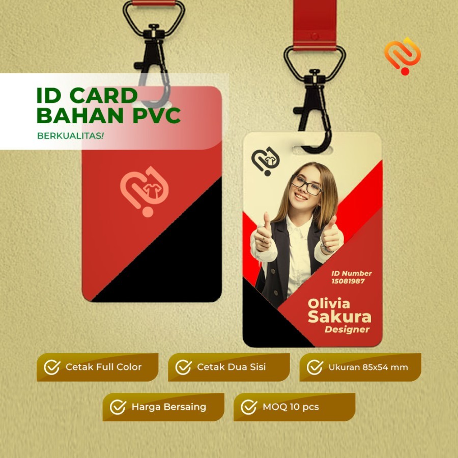 

ID card murah hasil berkualitas full warna, CUSTOM