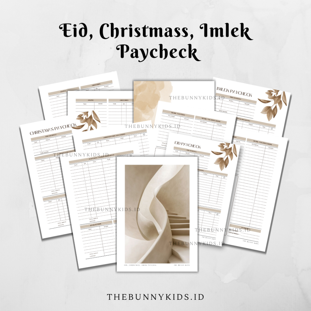 

The Bunny Kids A5 Hari Raya , Christmass , Imlek Tracker | A5 Binder pengatur keuangan murah | Planner keuangan hari raya idul fitri | Isi Binder A5 | Sinking Fund Keuangan | A5 Loose Leaf Money Planner | Buku Agenda Keuangan murah
