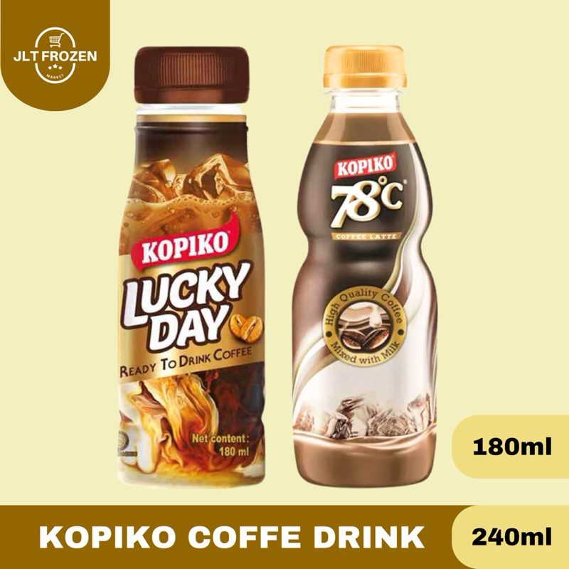 

Kopiko Coffee Latte / Kopiko Lucky Day Coffee Drink / Minuman Kopi Botol Kopiko / Kopi Latte - 180ml / 240ml 1PCS